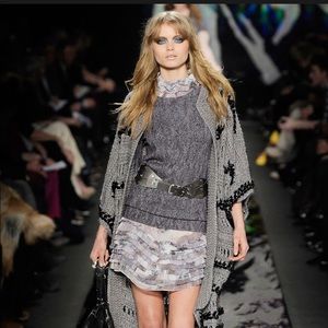 Diane Von Furstenberg Chiffon Long Sleeve Dress